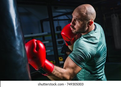 Man On Boxing Training