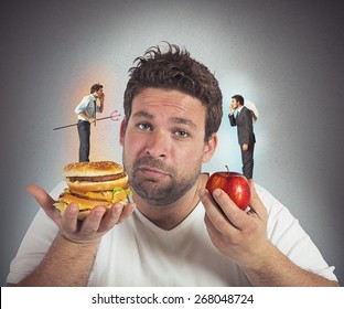 Man On Diet With A Guilty Conscience