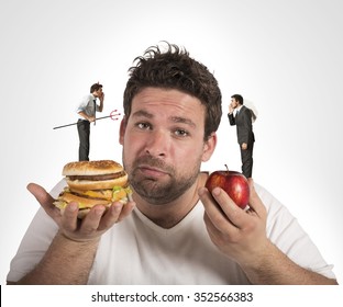 Man On Diet With A Guilty Conscience