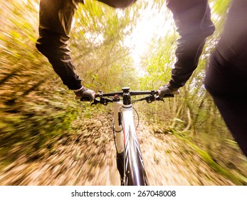 Man On Mountain Bike, Original Point Of View