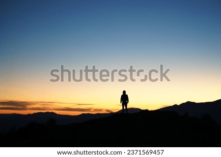 Similar – Image, Stock Photo 800 Lifestyle look back, enjoy and be thankful.