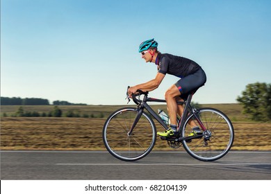 Man On Road Bike