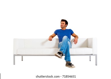 man on the sofa