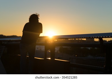 Man on sunset