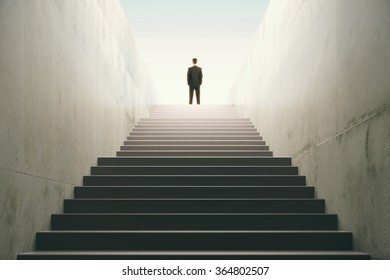 Man On Top Of The Stairs