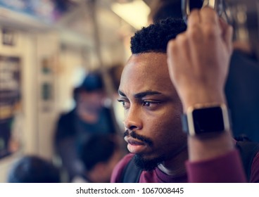 Man on a train