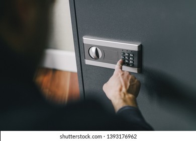 Man Opens Safe, Combination Lock