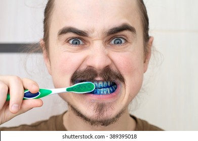 Man Over Whom Played Prank By Coloring His Tooth Brush. April Fools!