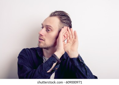 man overhears