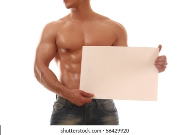 Holding Paper Naked Images Stock Photos Vectors Shutterstock