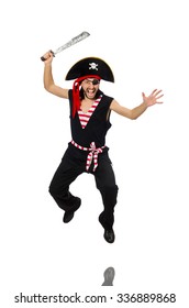 Man Pirate Isolated On The White Background