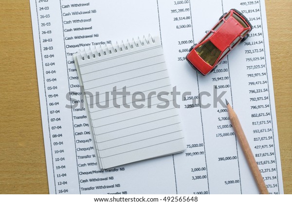 Man
planning monthly budget, Finance about car
concept