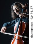 Man playing the cello