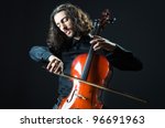 Man playing the cello