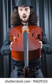 Man playing the cello