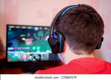 Man Playing A Computer Games