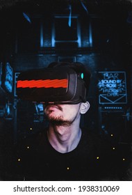 Man Playing Games With Av Vr