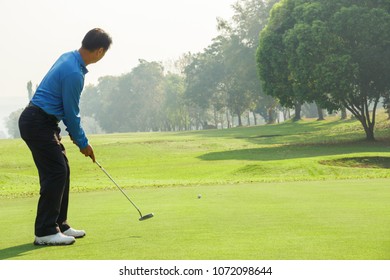 Man Playing Golf On Golf Course Stock Photo 1072098644 | Shutterstock