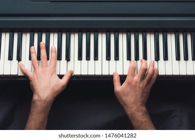 Hand Playing Piano Taken High Angle Stock Photo (Edit Now) 80368888