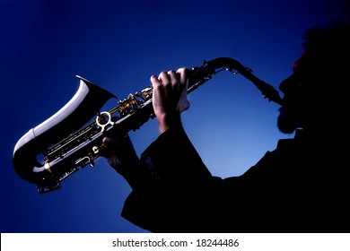 Man_playing_sax_silhouette Images, Stock Photos & Vectors | Shutterstock