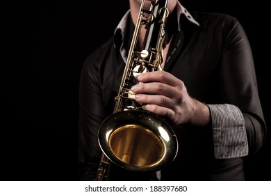 Man Playing Saxophone