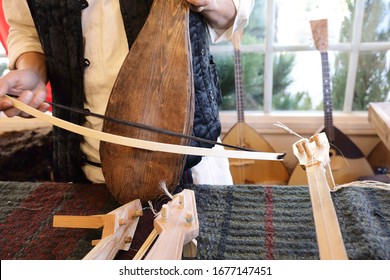 Man Plays Gusle At The Fair, Russia