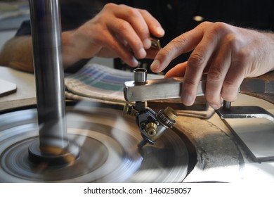 Man Polishing Diamond With His Hands