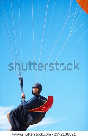 Similar – Image, Stock Photo Cool Move Kiting Ocean