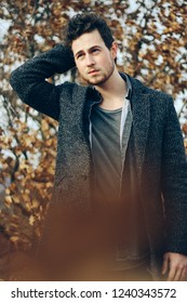 man posing in the nature