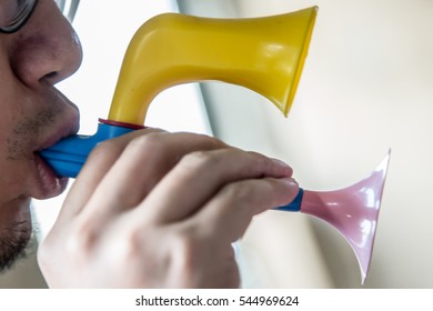 a man practices in music classes