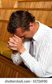 Man Praying Church Stock Photo 55726930 | Shutterstock