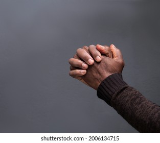 Man Praying God Hands Together Grey Stock Photo 2006134715 | Shutterstock