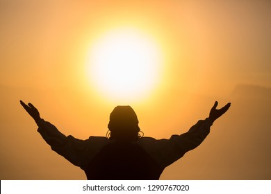 Worship Sun Hands Raised Images Stock Photos Vectors Shutterstock