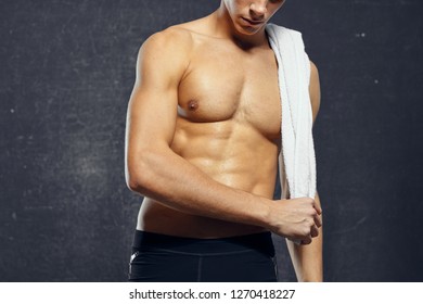 Man Pumped Torso, Bump Body, Healthy Body Concept