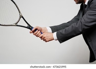 Man with racket