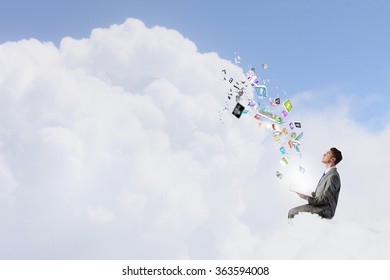 Man reading in isolation