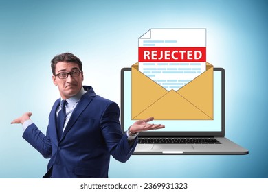 Man receiving rejection notice on his cv - Shutterstock ID 2369931323