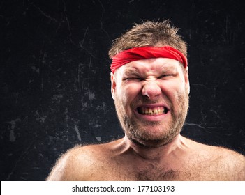 Man With Red Headband