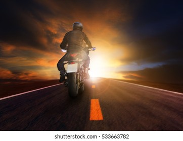 17,419 Motorcycle riding into sunset Images, Stock Photos & Vectors ...