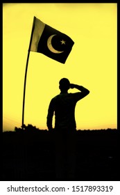 Man Salute To Pakistani Flag On Independence Day