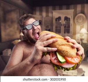 Man with sandwich