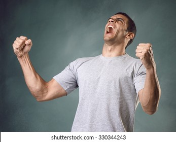 Man Screaming At The Sky