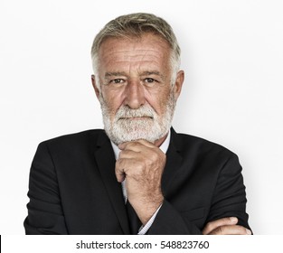 Man Serious Studio Portrait Concept