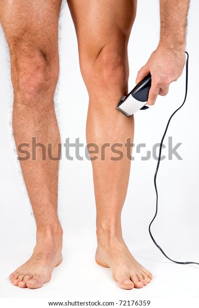 shaving legs with electric shaver