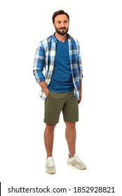 Man With Shirt And Shorts