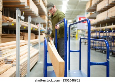 Man Shopping In Home Improvement Store