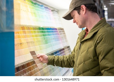 Man shopping in home improvement store