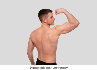 Muscle Man Flexing