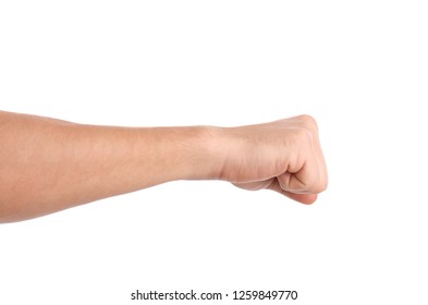 Womans Hand Fist Gesture Isolated On Stock Photo (Edit Now) 709131724