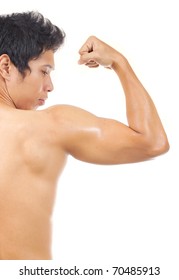 Man Showing His Arm Muscle